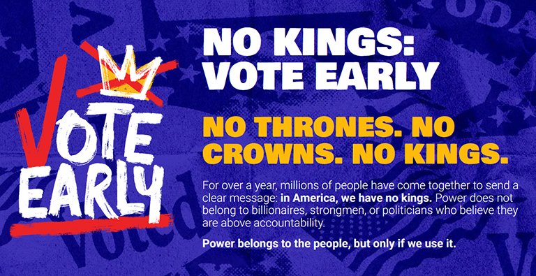 No Kings Vote Early
